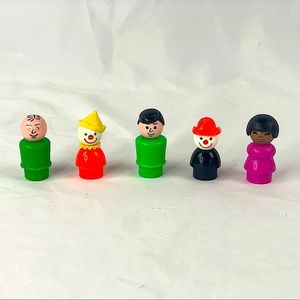 Lot of 5 Vintage Fisher-Price Little People - RARE